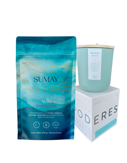 Cofre Bienestar Diario: Doypack 400gr + Vela