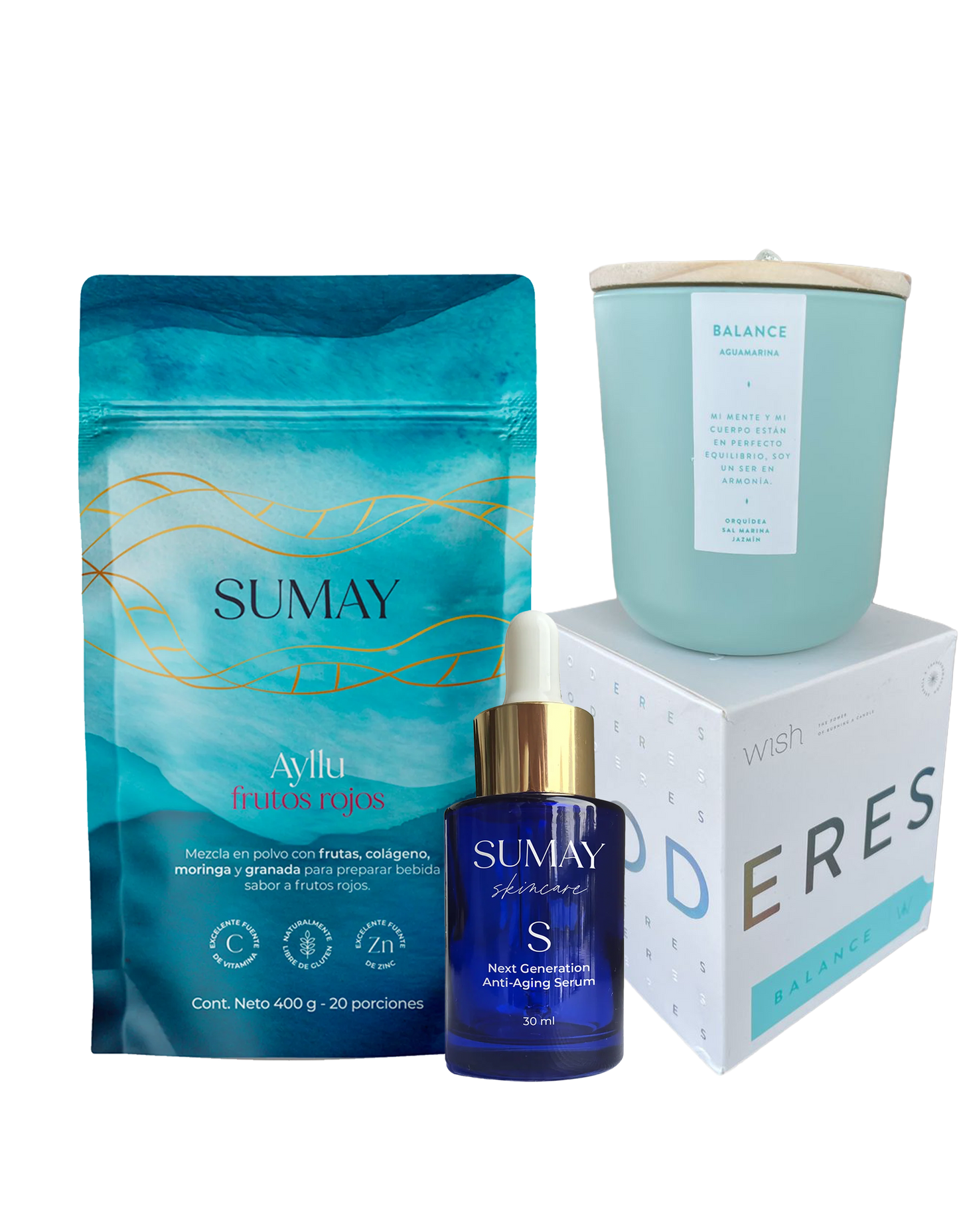 Cofre Autocuidado Premium: Doypack 400gr + S Serum + Vela