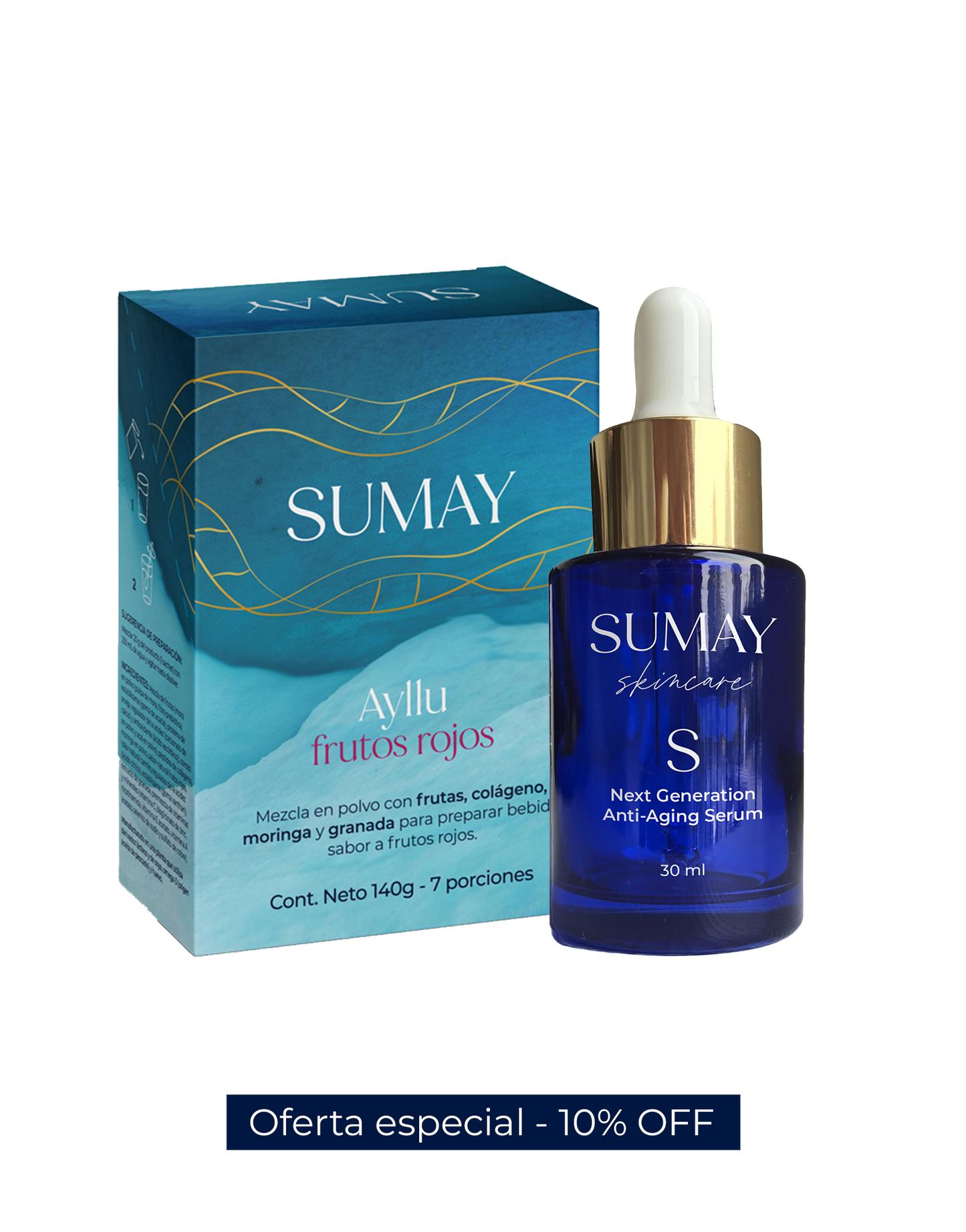Pack Cuidado Diario (Ayllu Caja x 7 sachets + S Serum)